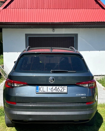 Skoda Kodiaq cena 78900 przebieg: 152000, rok produkcji 2018 z Limanowa małe 46